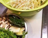 豚コマ肉とキャベツのごま油タップリ鍋作り方1写真