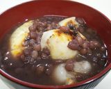 鏡開きの焼き餅入りぜんざい、2021作り方2写真