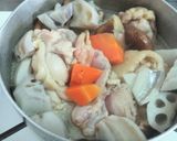 レンコンともも肉の煮物♪作り方6写真