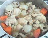 レンコンともも肉の煮物♪作り方7写真