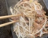 残り物もやしでごま油香る豚玉もやし作り方5写真