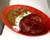 ハンバーグとカレーの欲張り盛り作り方3写真