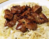 牛レバーにんにく醤油。作り方8写真