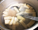 即席？簡単～ワカメと油揚げの味噌汁作り方3写真