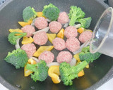素揚げ無し！簡単♡肉団子と野菜の甘酢あん作り方4写真