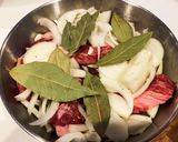 牛スネ肉の絶品赤ワイン煮作り方1写真