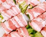こじょさんちの超絶簡単水菜の豚バラ巻き作り方1写真
