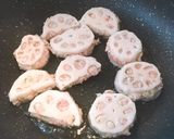 れんこんのはんぺんハサミ焼き作り方5写真