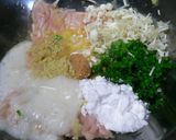 お鍋にどうぞ♪カレー風味のつくね作り方1写真