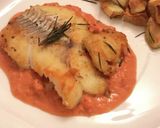 簡単！魚のポワレ #トマトクリームソース作り方3写真