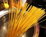 簡単我が家の明太パスタ作り方1写真