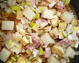 ジローのハムで中華おこわ風炊き込みご飯！作り方4写真