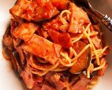ベーコンとナスのアラビアータ風パスタ作り方8写真