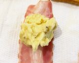簡単！ポテサラベーコンの油あげ包み焼き作り方3写真