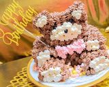 可愛いクマのチョコレート立体3Dケーキ作り方18写真