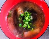茄子と油揚げの味噌汁作り方9写真