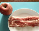 優しい甘辛　豚肉のりんご巻き作り方1写真