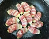 優しい甘辛　豚肉のりんご巻き作り方4写真