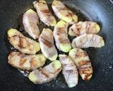 優しい甘辛　豚肉のりんご巻き作り方5写真