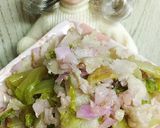 リカちゃん♡かぶの塩漬けレタスバラ肉炒め作り方11写真