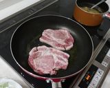 ポークソテー　リンゴソースで作り方3写真