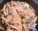 鮭とキノコの味噌バター焼き作り方4写真