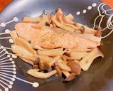 鮭とキノコの味噌バター焼き作り方5写真