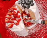 手作り＊ジェンダーリビールケーキ作り方8写真