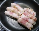 簡単!エビ肉巻きのとんかつソース炒め作り方3写真