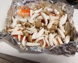 鮭と白子のホイル包み焼き作り方4写真