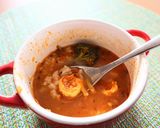 えびとブロッコリーのトマトカレースープ作り方11写真