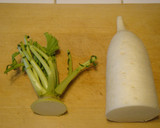 大根1本買ったら・・・大根と鶏皮の炒め煮作り方1写真
