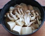 二人鍋♪千切大根と鶏胸肉のしょうが味噌鍋作り方4写真