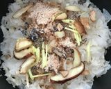 白きくらげ3活用♪煮物→味噌汁→卵雑炊作り方3写真