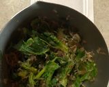 納豆と大根の葉っぱのご飯作り方1写真