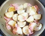 簡単☆長芋ベーコンバター麺つゆソテー作り方3写真