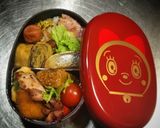 ノアちゃんの焼鮭とベーコン弁当(^^)作り方2写真