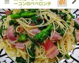 菜の花とイワシ缶のペペロンチーノ作り方7写真