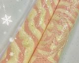 イチゴパウダーで　アートなロールケーキ作り方11写真