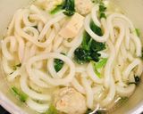 鍋の素で簡単☆餃子/肉団子スープ♪作り方15写真