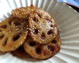 ピリッと旨辛！蓮根のラー油照り焼き作り方12写真