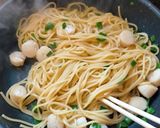 ホタテ貝柱のバター醤油パスタ作り方4写真