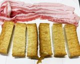 厚揚げ豆腐の甘辛豚バラ巻き作り方2写真