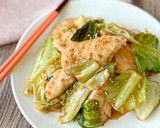 鶏むね肉とキャベツの手羽先風甘辛炒め作り方10写真