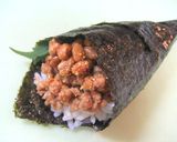 肉みそ納豆☆手巻き寿司作り方4写真