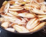 ネギをもりもり食べる肉豆腐作り方1写真