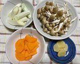 体が温まる！生姜と鶏肉の薬膳スープ作り方1写真