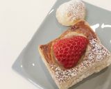冷凍ﾊﾟｲｼｰﾄで☆イチゴカスタードパイ作り方7写真