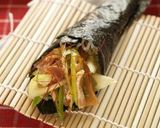 そばめしラーメン風手巻き寿司作り方3写真