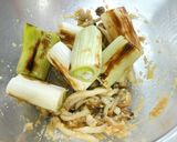 ネギとしめじの味噌チーズ和え作り方4写真